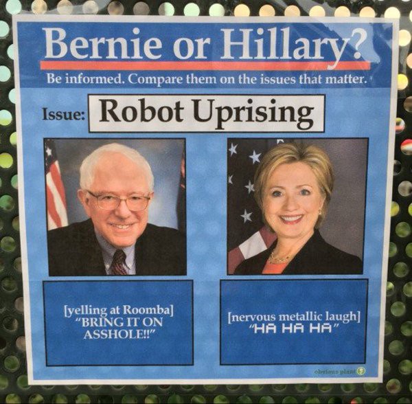 Bernie or Hillary meme