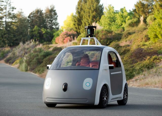 One of Google's self-driving cars.