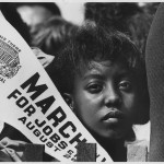 Photo of a protest marcher from the US National Archives.