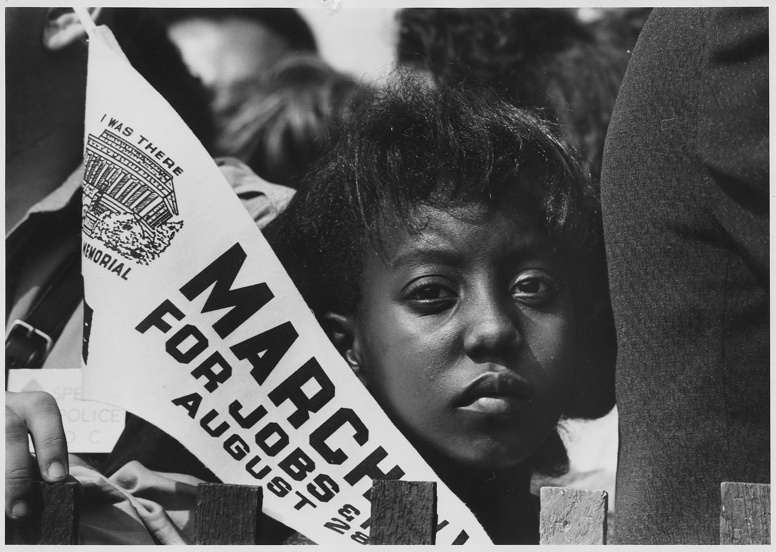 Photo of a protest marcher from the US National Archives.