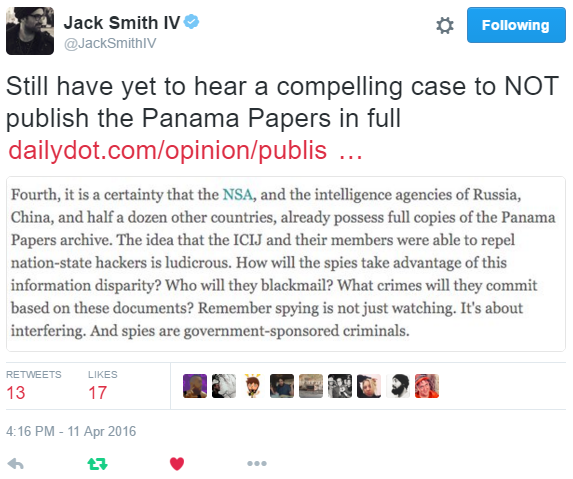 Jack Smith IV on Twitter, linking to an article that I quote further below.