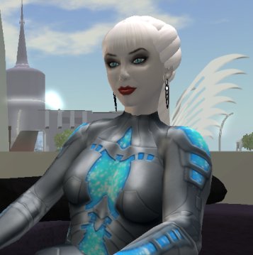 Screenshot of a gynoid by Sophrosyne Stenvaag.