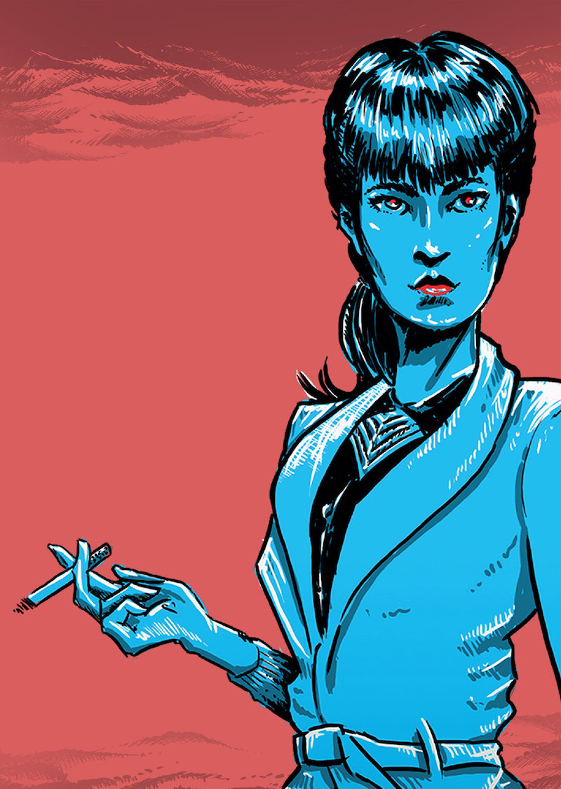 Interpretation of Rachael from Blade Runner by nck-dst-zsk.